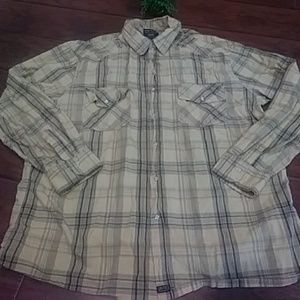Smith's workwear pearl snap button down size 2xl